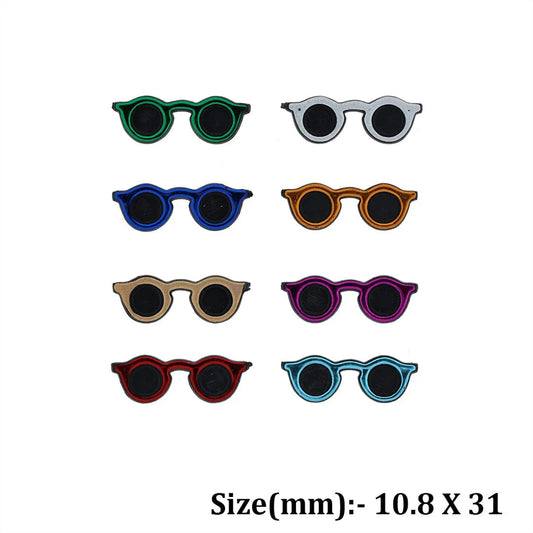 10.8 x 31mm Mix Colour Gandhi Chashma – 25 pcs Pack for Doll, Teddy & Pipe Cleaner Craft