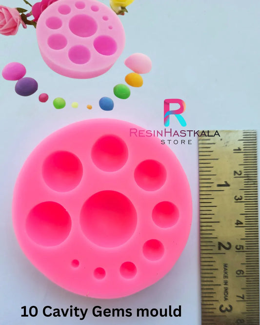 10 Cavity Gems Pink Mould