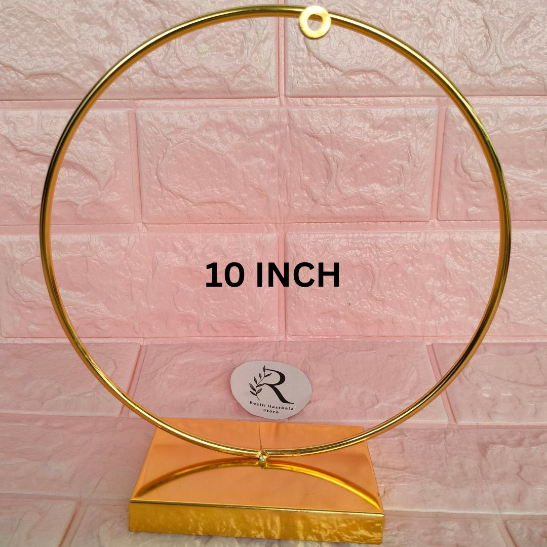 10 Inch Metal Hoop Ring Stand