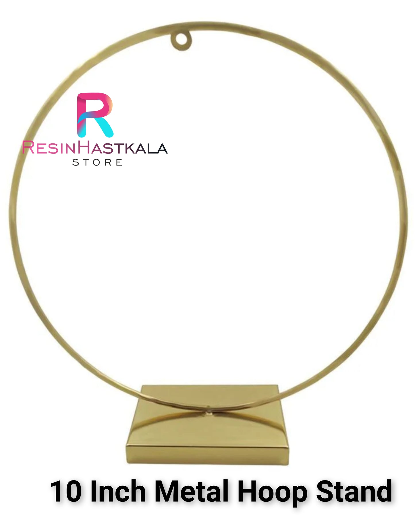 10 Inch Metal Hoop Ring Stand