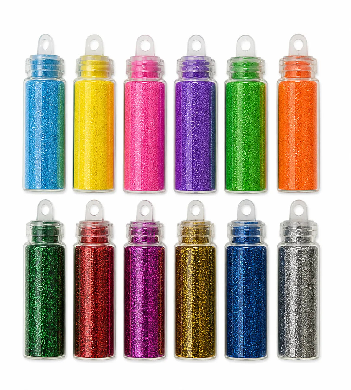 12 In 1 Glitter Powder Message Bottle Set