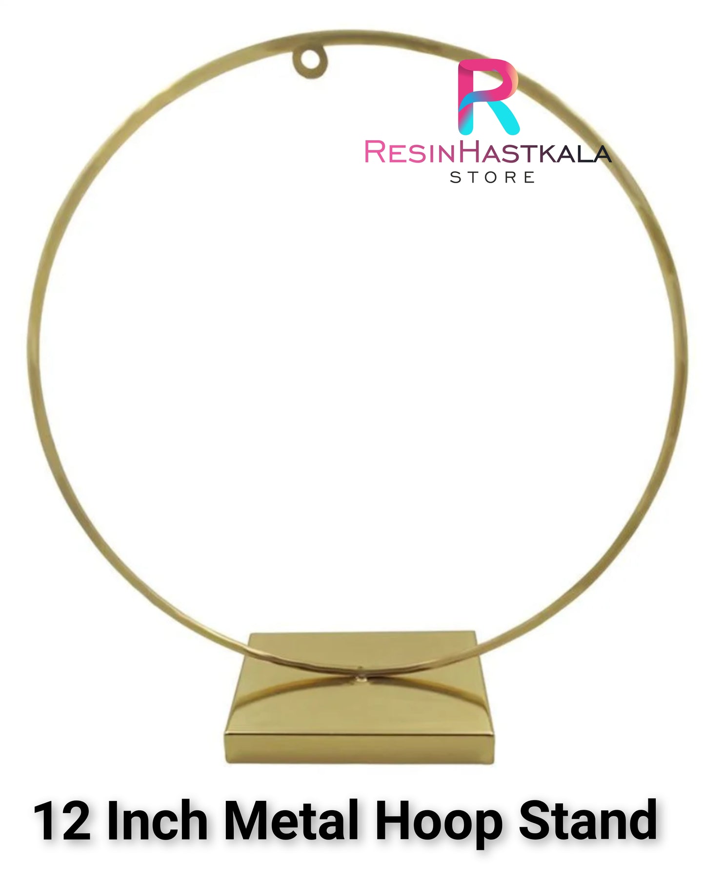 12 Metal Hoop Ring Stand