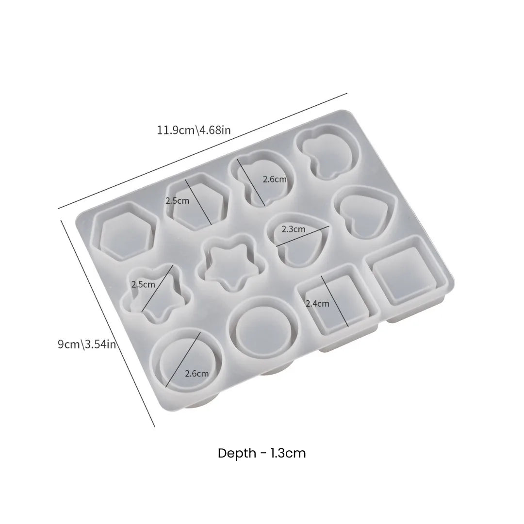 12 in 1 Shaker Keychain & Jewelry Mould