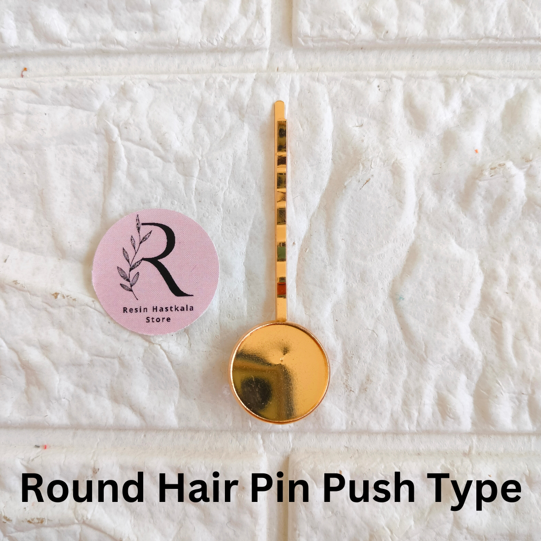 Round Hair Pin Push Type – Resinhastkala Store