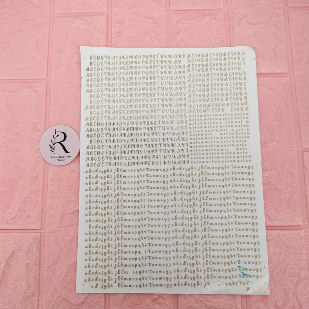 Metalic Sticker – Resinhastkala Store