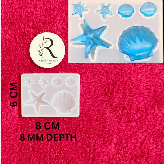 6 In 1 Star & Shell Pendant & Jewellery Mould