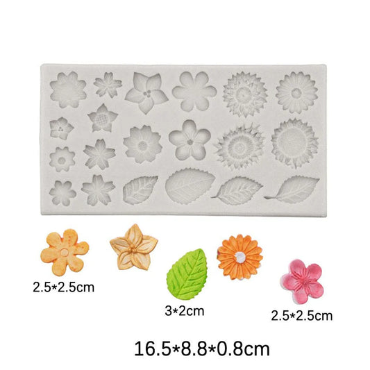 20 Cavity Flower & Leaf Petal Handmade Mould
