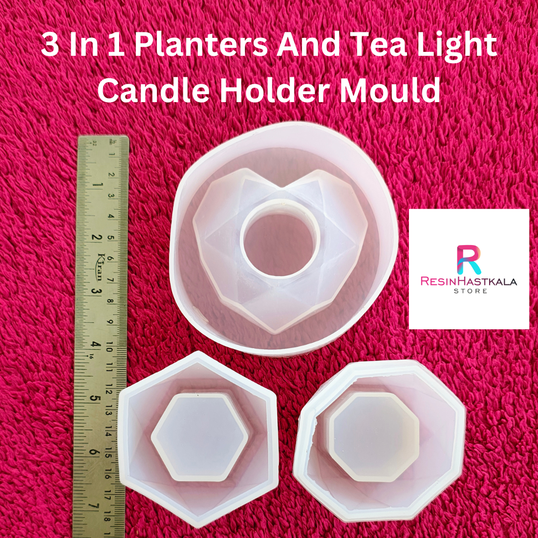 3 In 1 Planters And Tea Light Candle Holder Mould
