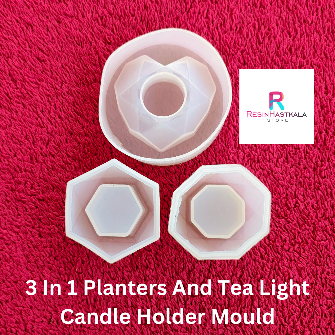3 In 1 Planters And Tea Light Candle Holder Mould