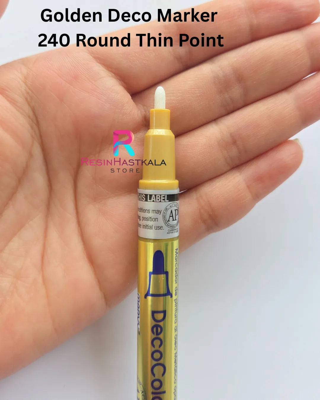 Golden Deco Marker  (240 Round Thin Point)