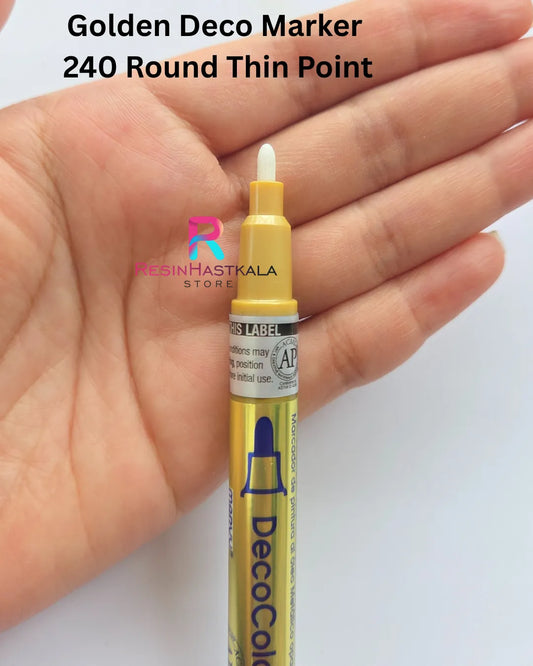 Golden Deco Marker  (240 Round Thin Point)