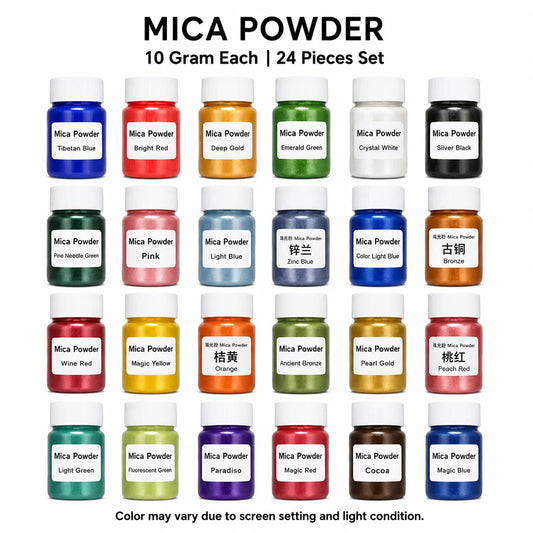 24 Colors Mica Pearl Pigment Set