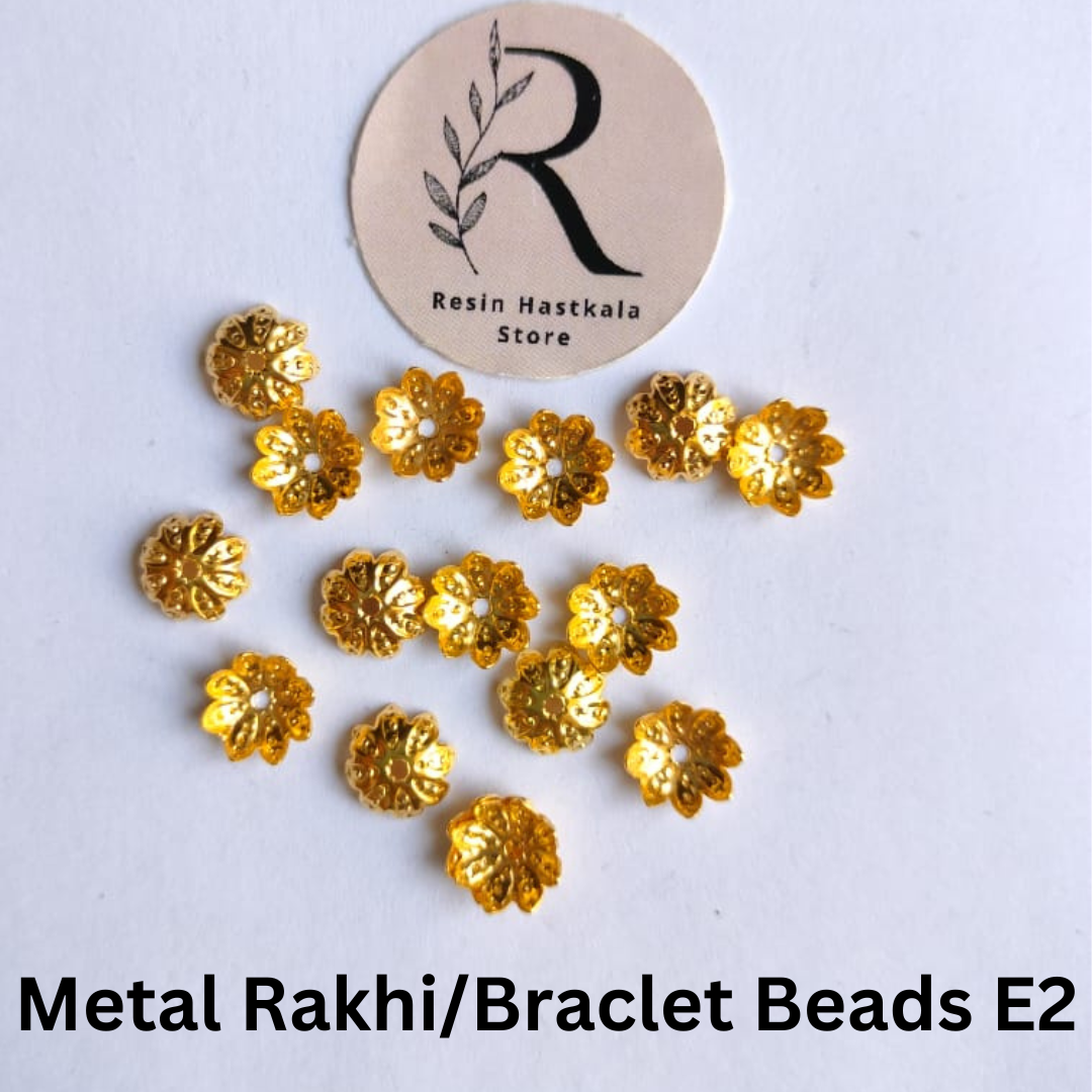 Rakhi / Bracelet Small Size Metal Beads (50 Piece Approx)