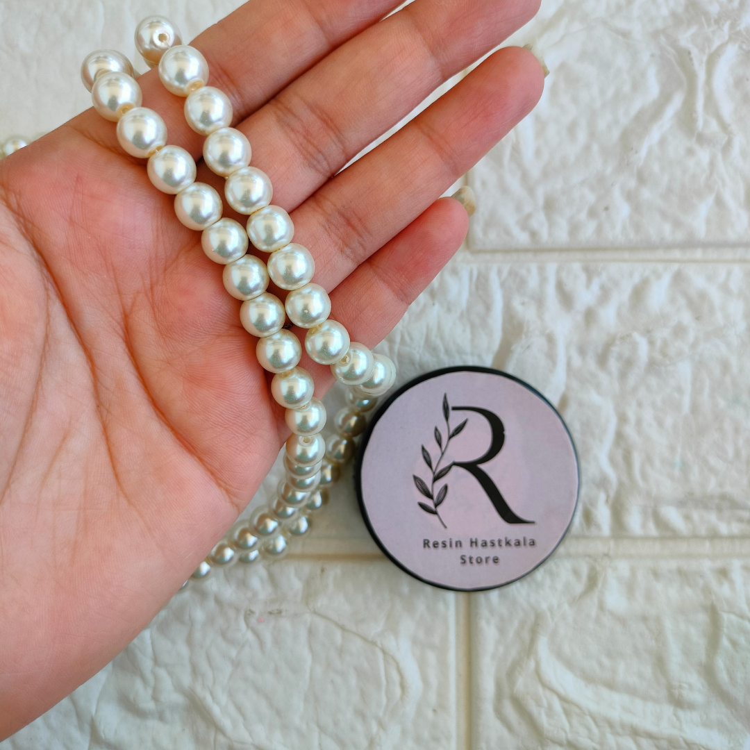 Glass Pearl Beads For Bracelet