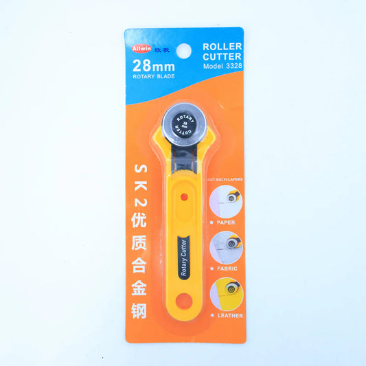28mm Roller Circle Cutter Tool for Fabric, Paper & Leather