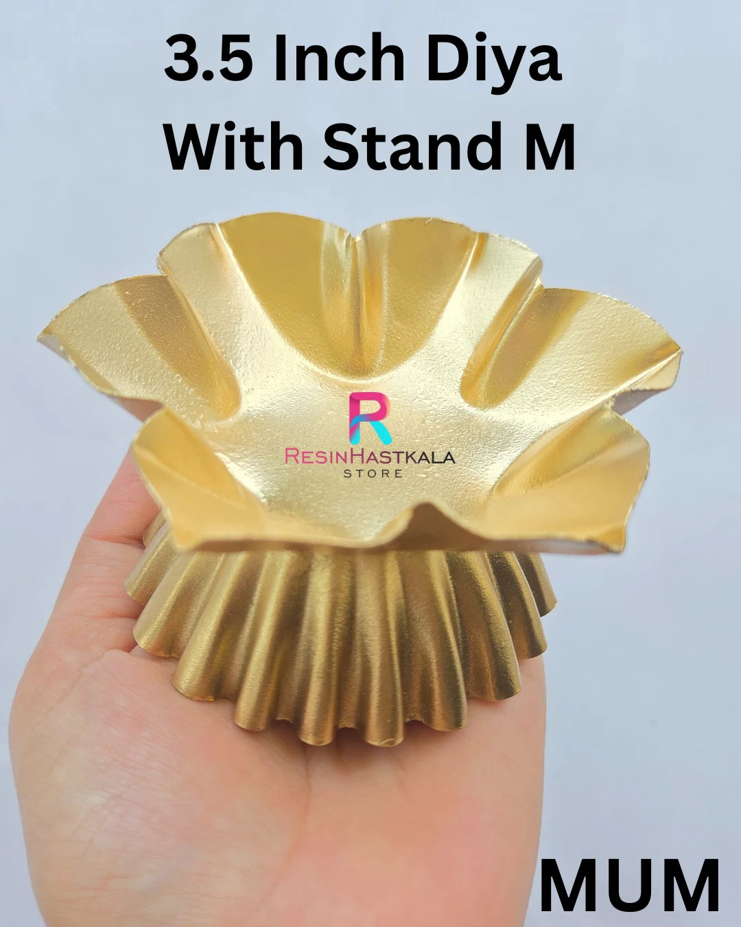 3.5 Inch Diya With Stand M