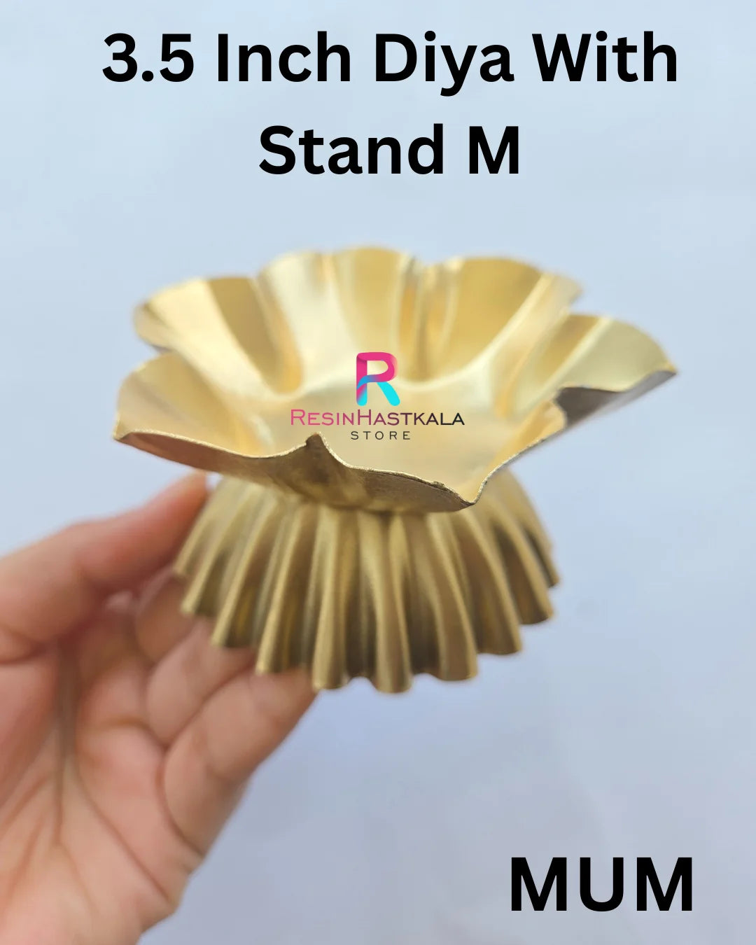 Diya Store 3.5 Inch Diya With Stand M – Resinhastkala Store