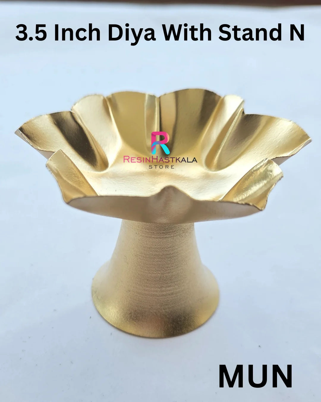 Diya Store 3.5 Inch Diya With Stand N – Resinhastkala Store
