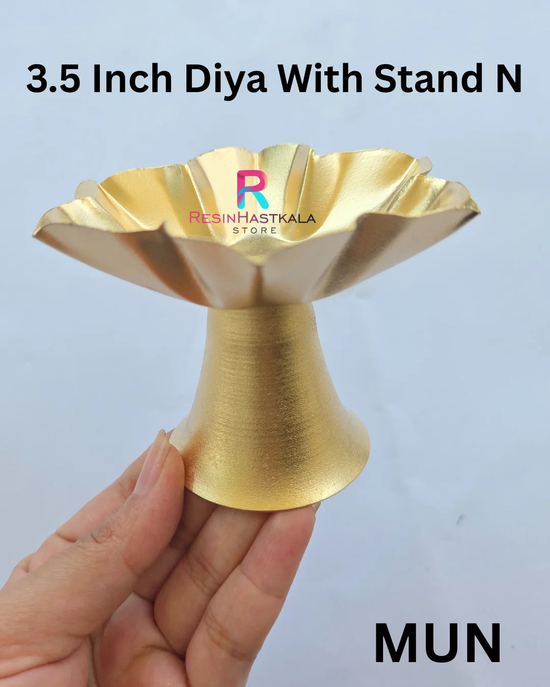 Diya Store 3.5 Inch Diya With Stand N – Resinhastkala Store