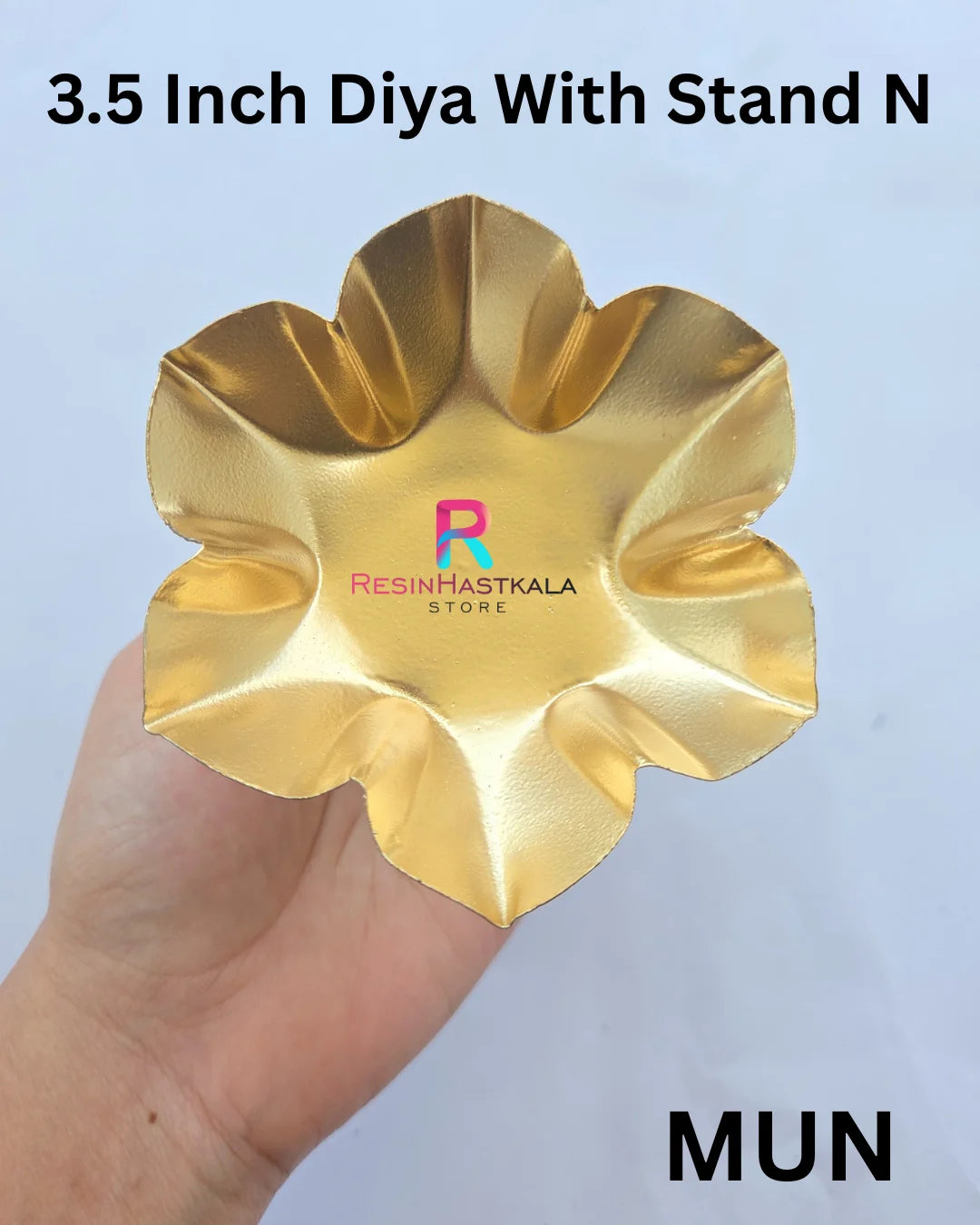 Diya Store 3.5 Inch Diya With Stand N – Resinhastkala Store