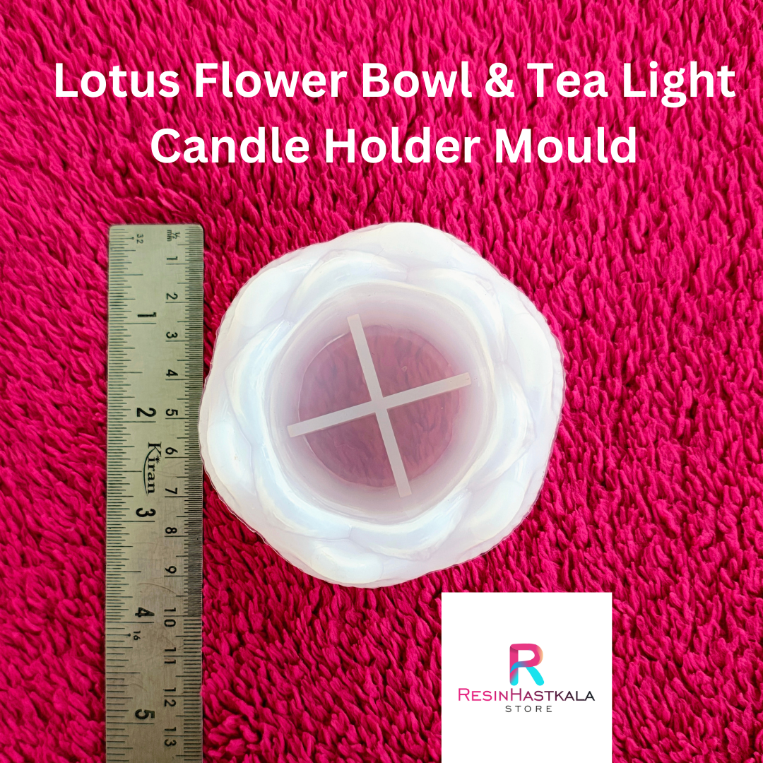 Lotus Flower Bowl & Tea Light Candle Holder Mould