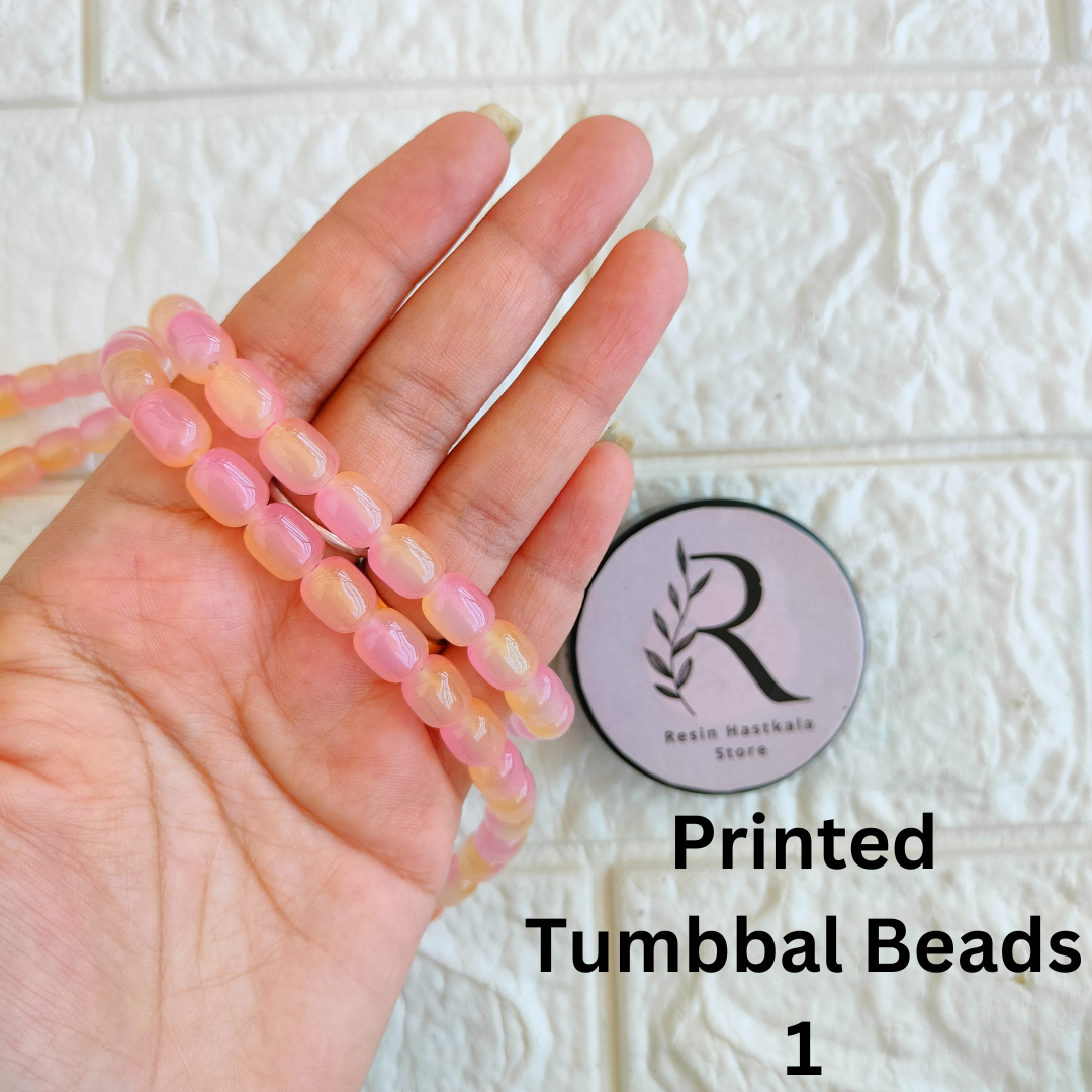 Printed Tumbbal Rakhi &  Bracelet Beads (20 Gram)