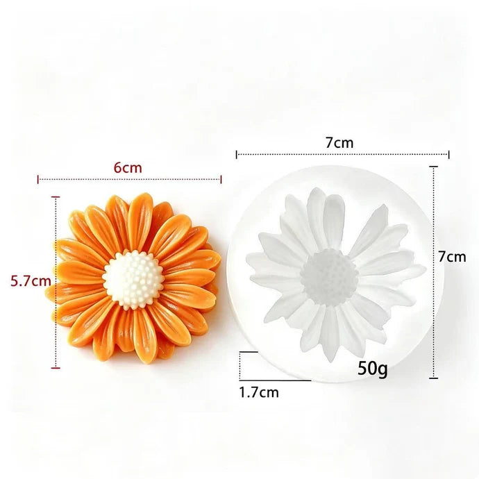 3D Blooming Gerbera Daisy Flower Mould for Candle Making (HM0299)