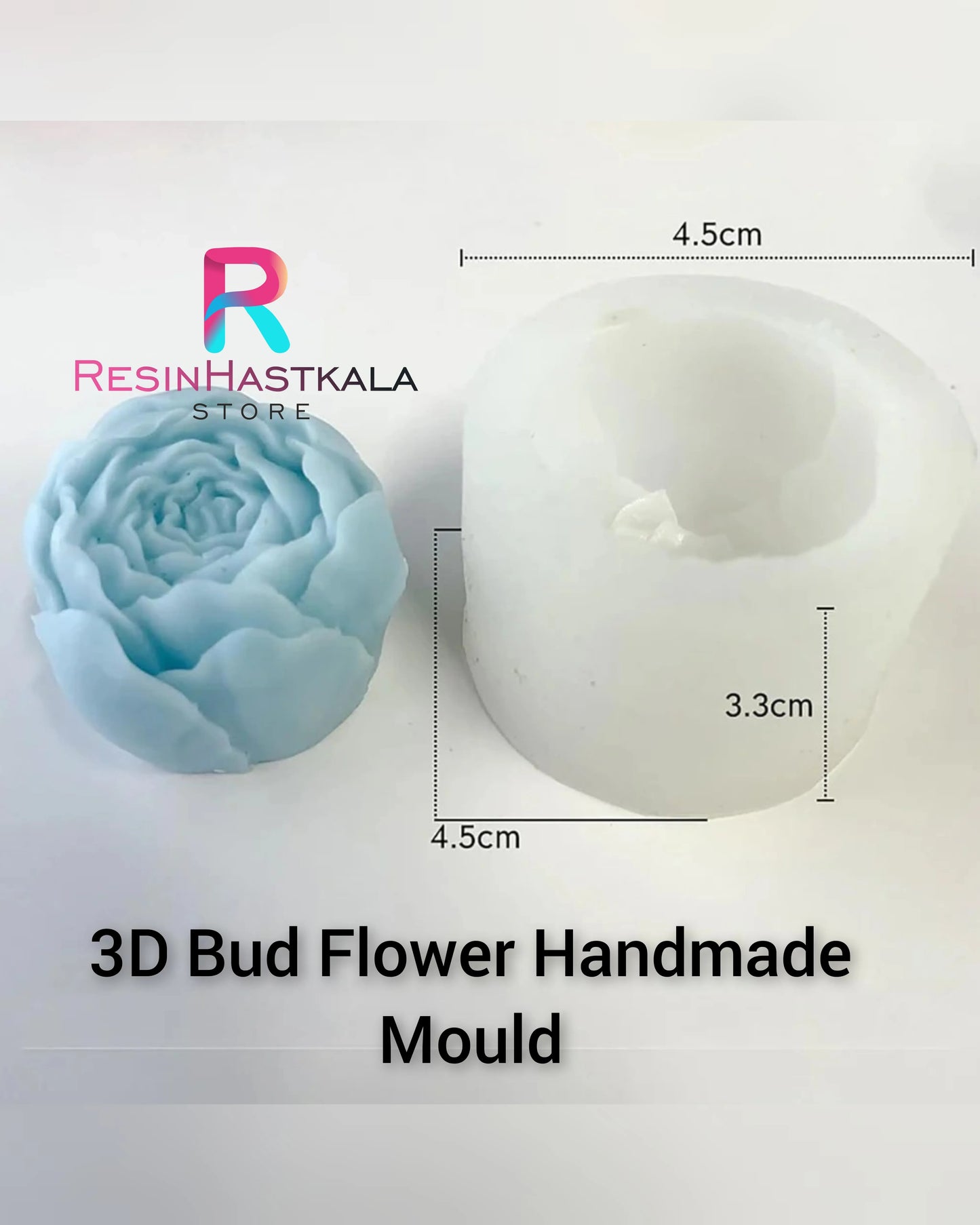 3D Bud Flower Handmade Candle Mould