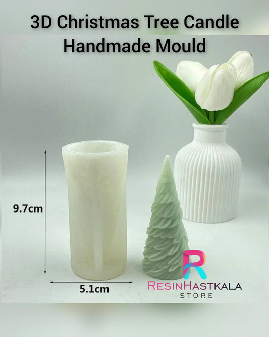3D Christmas Tree Candle Handmade Mould