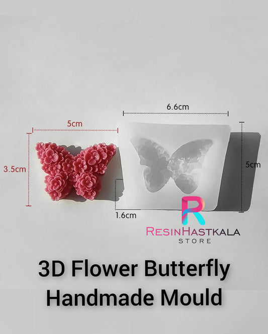 3D Flower Butterfly Handmade Mould