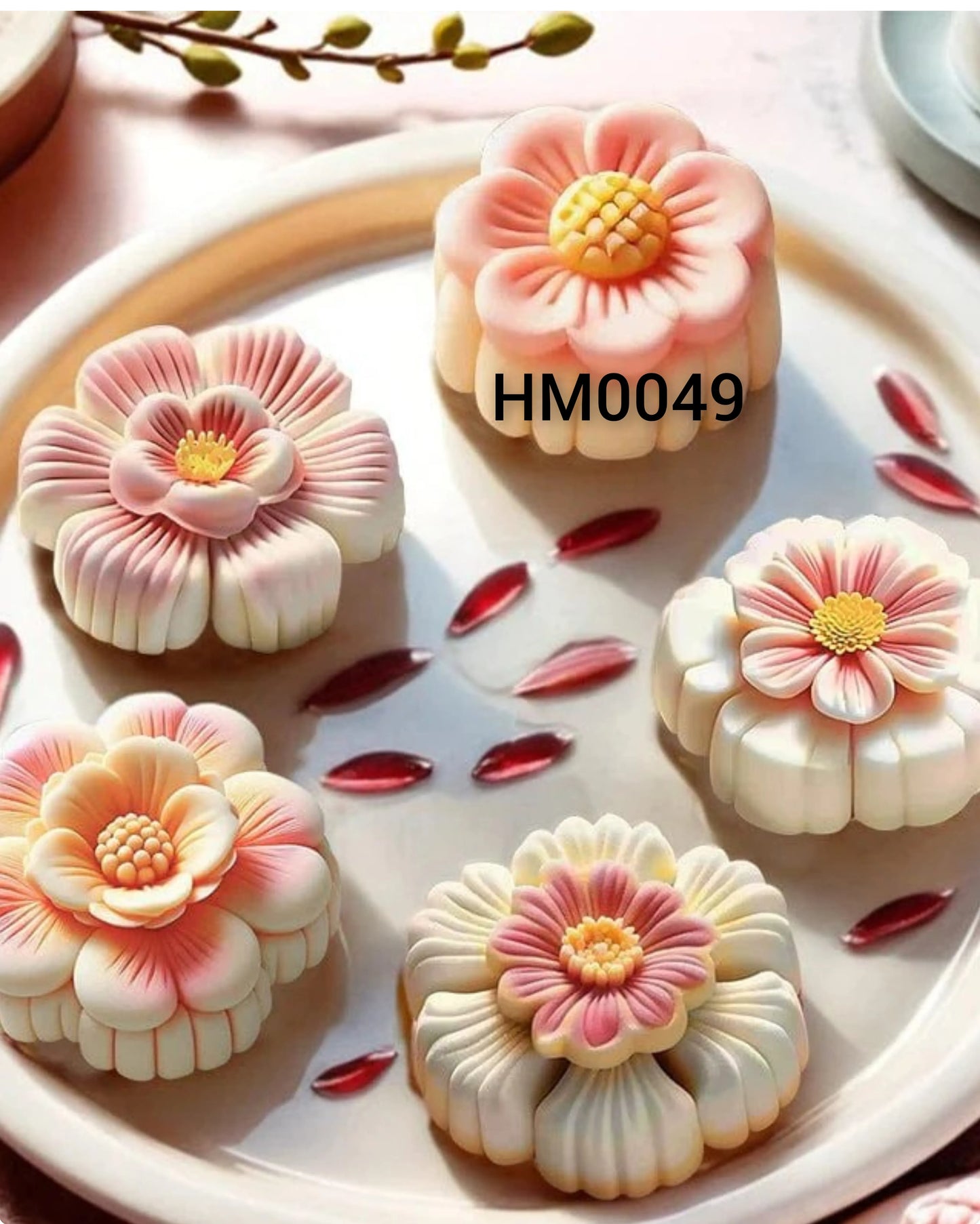 3D Flower Candle Handmade Mould (HM0049)