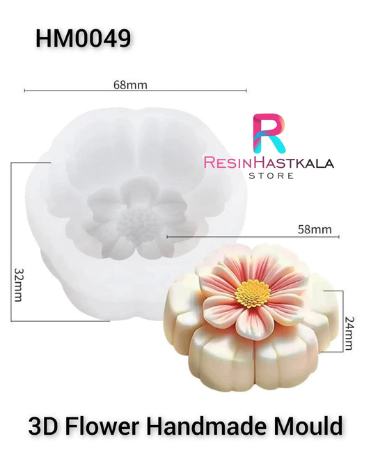 3D Flower Candle Handmade Mould (HM0049)