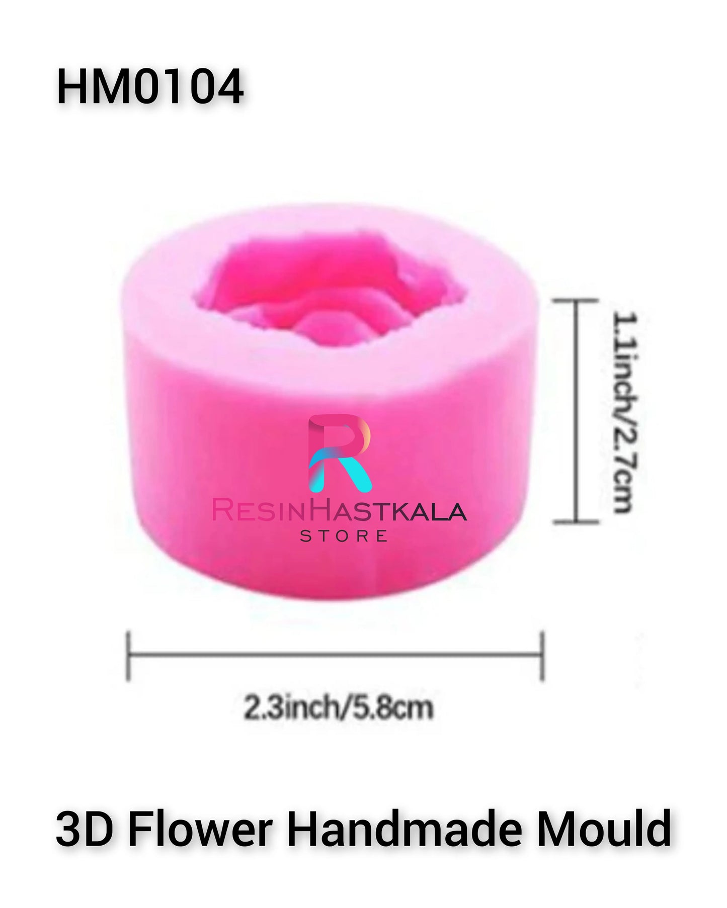 3D Flower Candle Handmade Mould (HM0104)