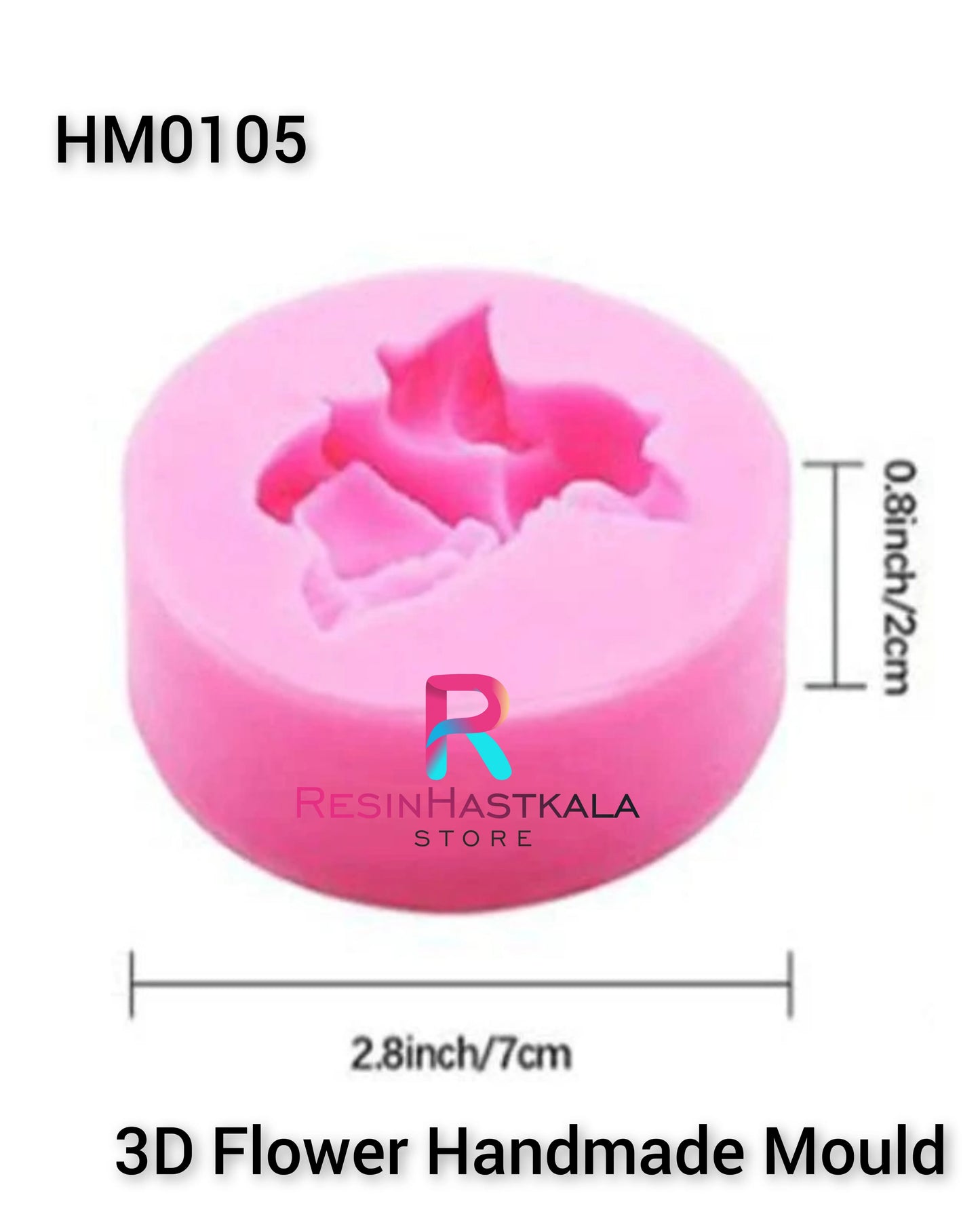 3D Flower Candle Handmade Mould (HM0105)