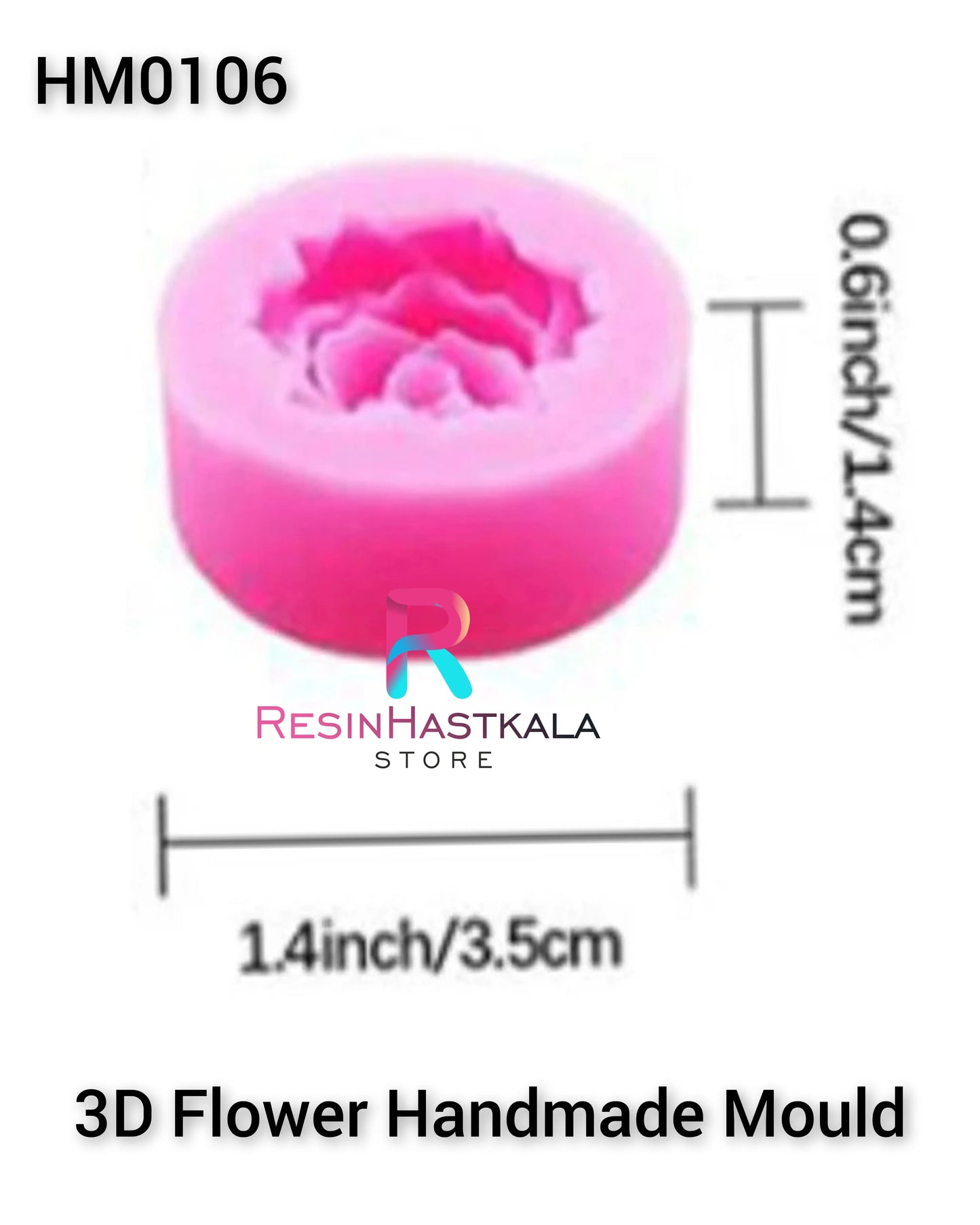 3D Flower Candle Handmade Mould (HM0106)