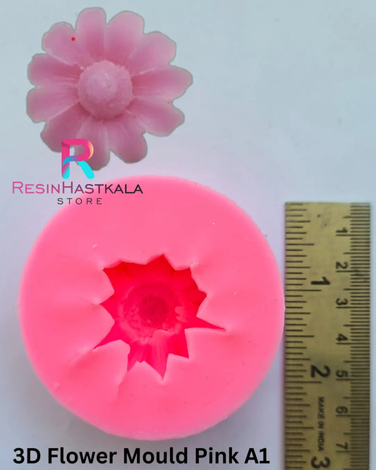 3D Flower Mould Pink A1