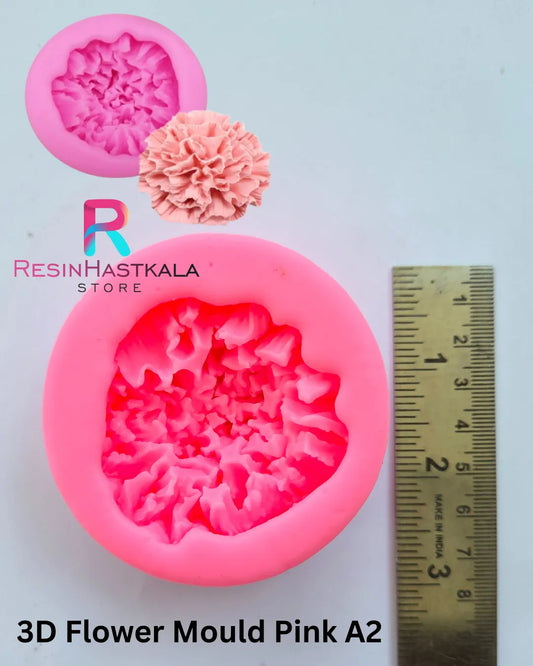 3D Flower Mould Pink A2
