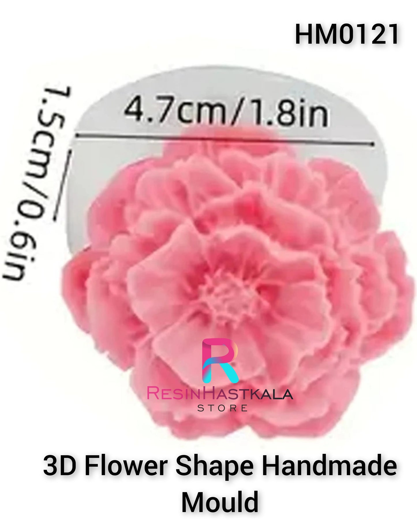 3D Flower Shape Candle Handmade Mould (HM0121)