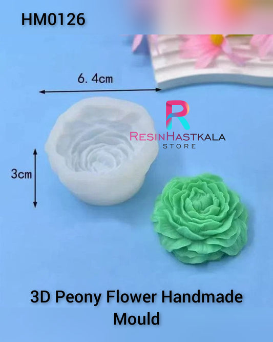 3D Peony Flower Handmade Mould (HM0126)