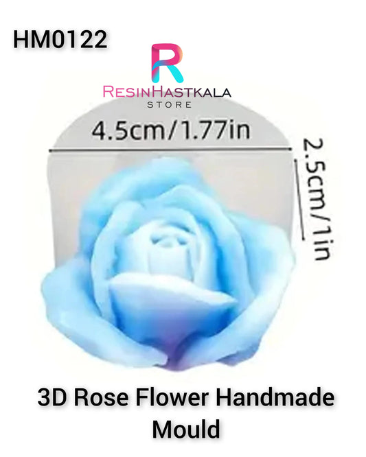 3D Rose Flower Candle Handmade Mould (HM0122)