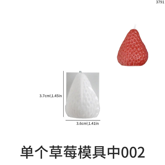 3D Strawberry Mould for Candle Making