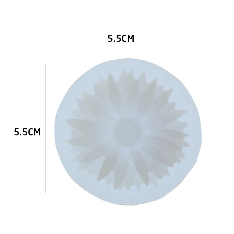 3D Sunflower Candle Handmade Mould (HM0169)