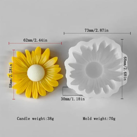 3D Sunflower Mould for Candle Making