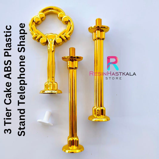 3 Tier Cake ABS Plastic Stand Telephone Shape
