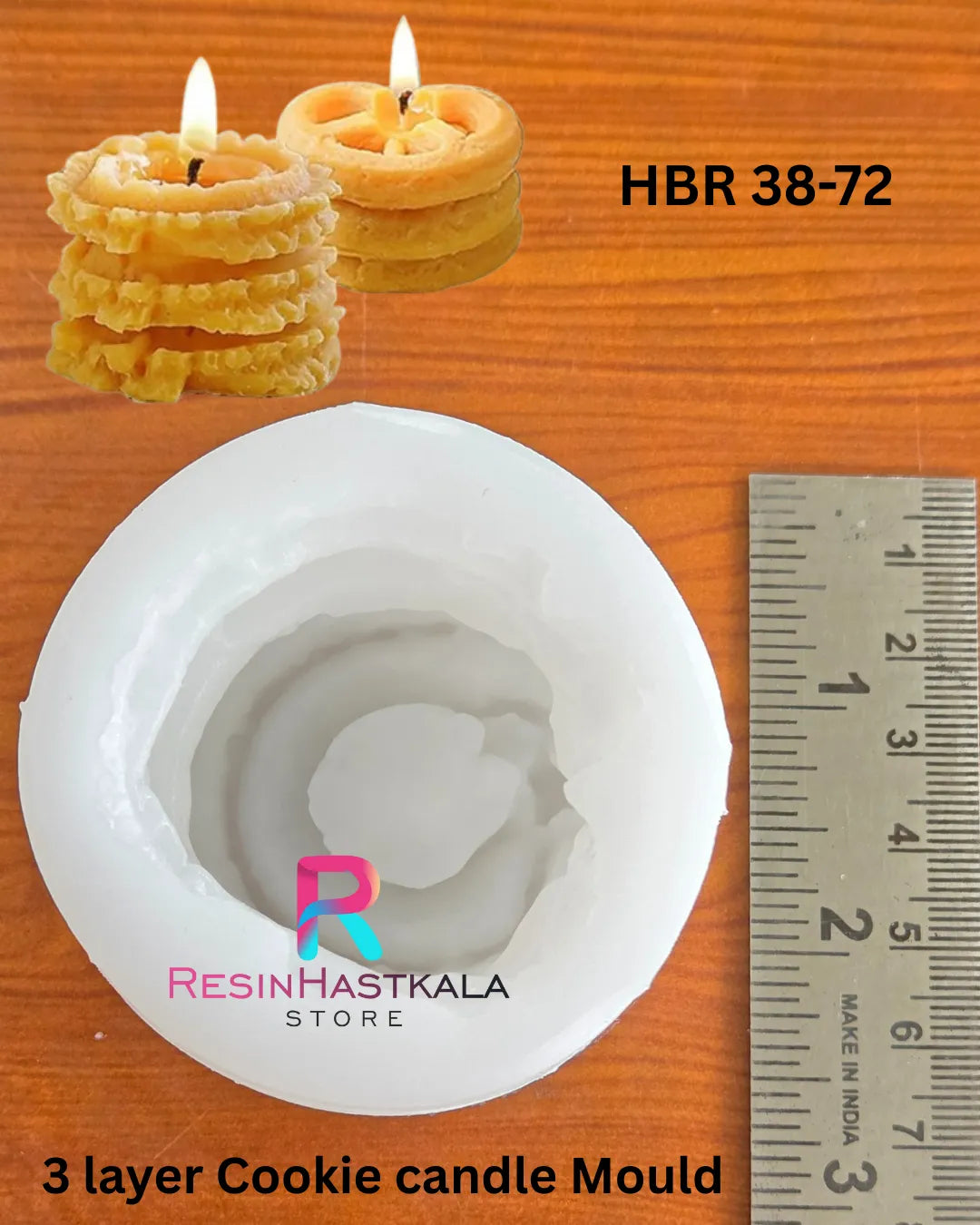 3 layer Cookie candle Mould