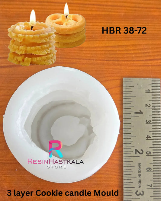 3 layer Cookie candle Mould