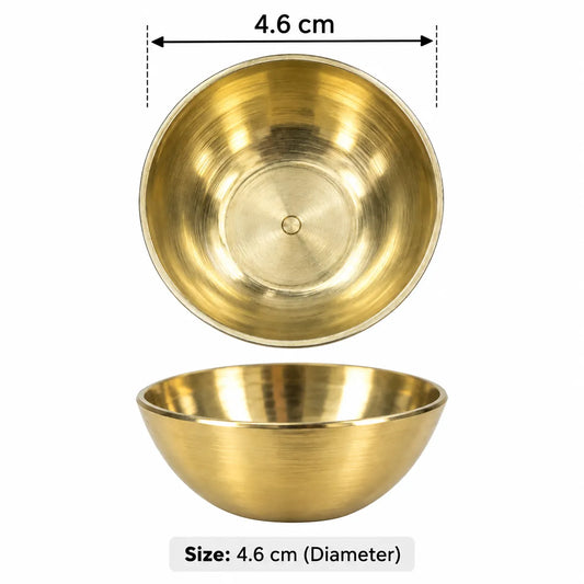 4.6 Cm Brass Bowl / Metal Katori