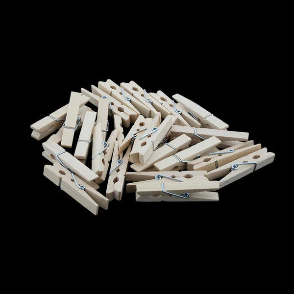 4.8 Cm Natural Wooden Clip (10 Piece)