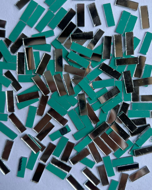 Rectangular Shape Silver Mirrors for Lippan Art – 50 Gram Pack