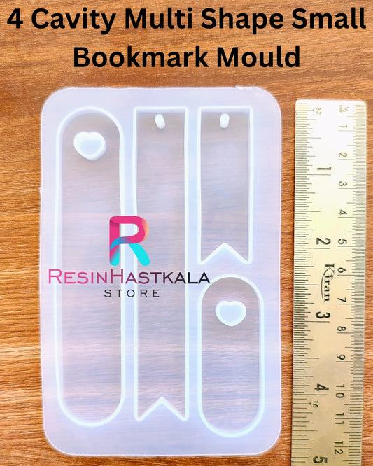4 Cavity Multi Shape Small Bookmark Mould